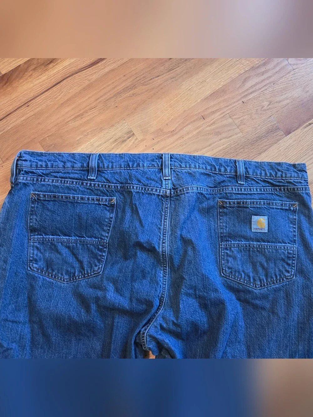 Carhartt Jeans Flannel Lined Men’s 48x30 Blue Relaxed Fit Denim Workwear